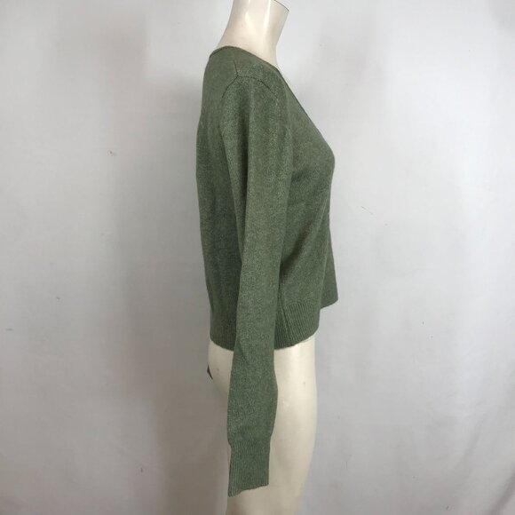 AERIE - WOMEN'S SMALL - GREEN LONG SLEEVE ROUND NECK PULL-OVER SWEATER - Picture 4 of 8